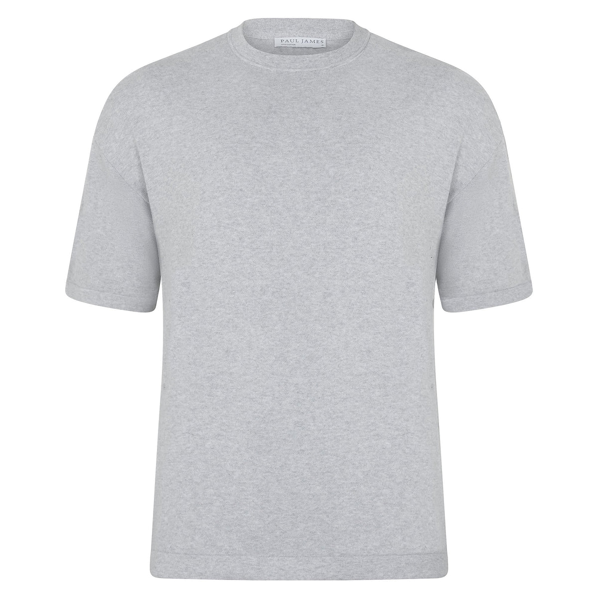 Womens Lightweight Cotton Oversized Knitted T-Shirt