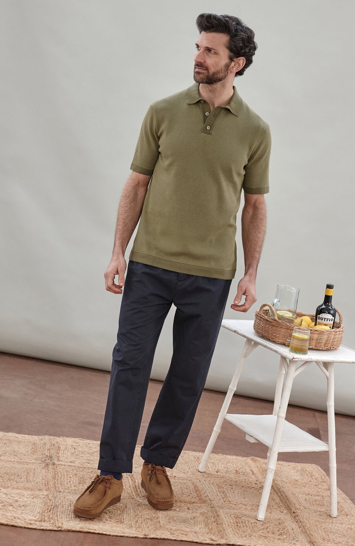 Mens Lightweight Cotton Sorrento Polo Shirt