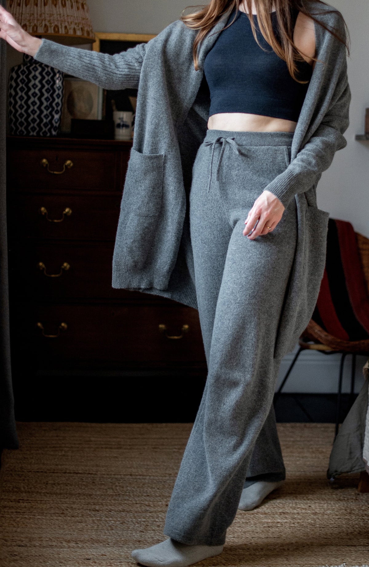 Womens Lambswool Knitted Trousers