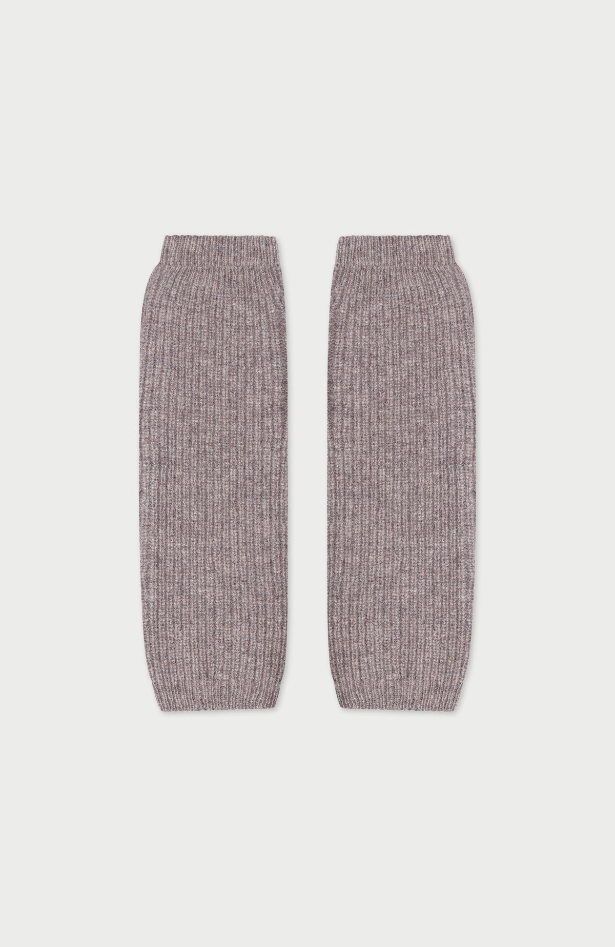 Womens Lambswool Ribbed Arm Warmers