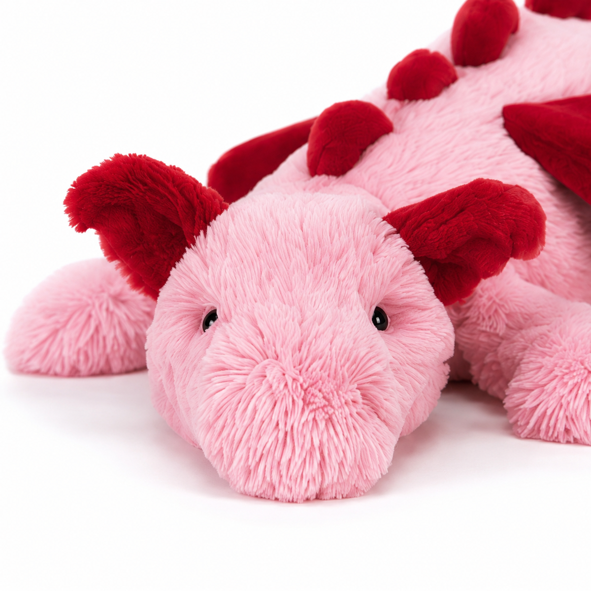 Crimson Heart Dragon Plush Toy – 50 cm