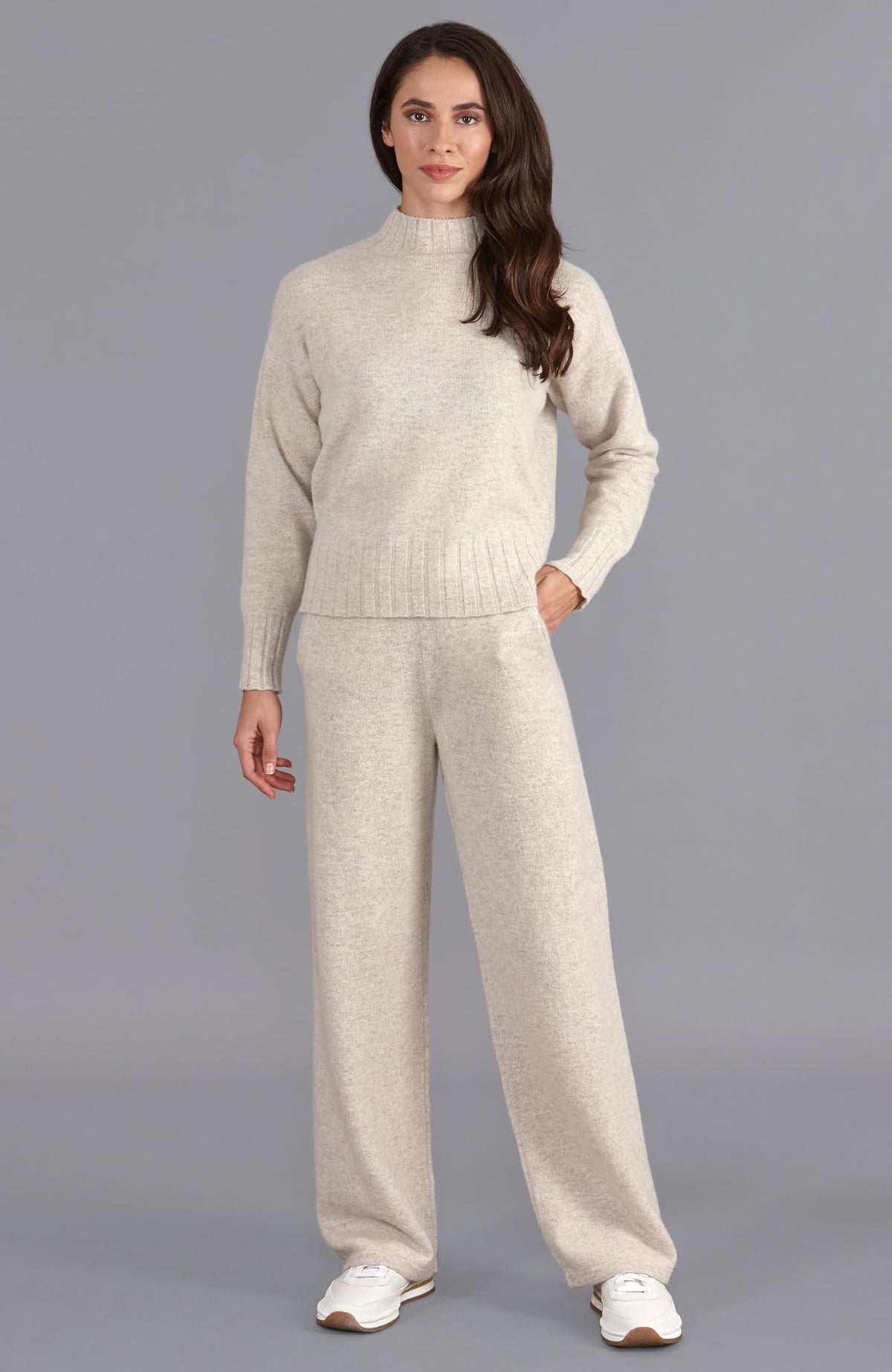 Womens Lambswool Knitted Trousers