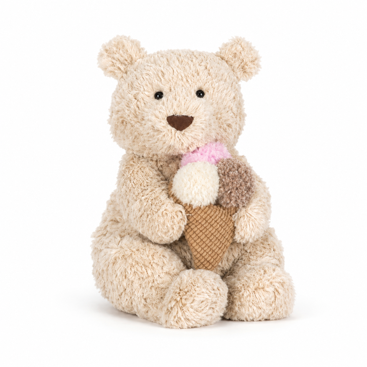 Barcelona Bear Ice Cream Plush Toy – 28cm