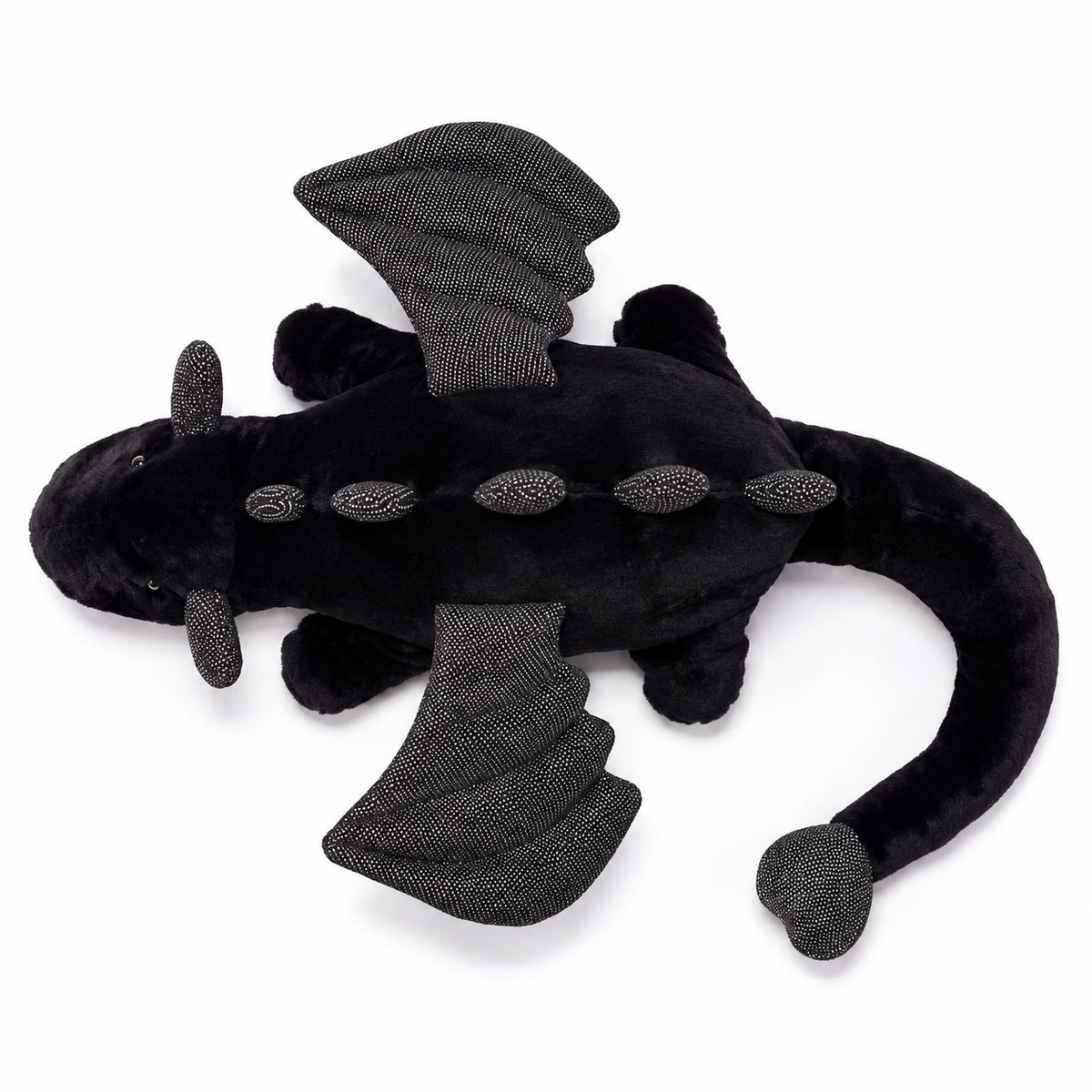Black Dragon Plush Toy – 50cm