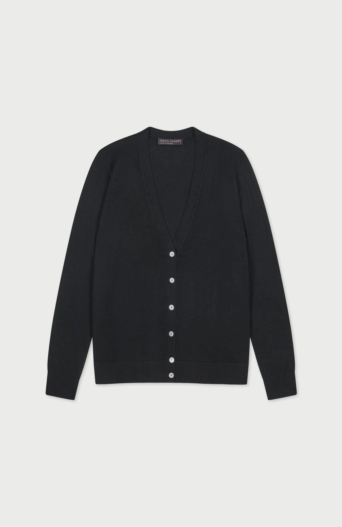 Womens Extra Fine Merino V Neck Cardigan
