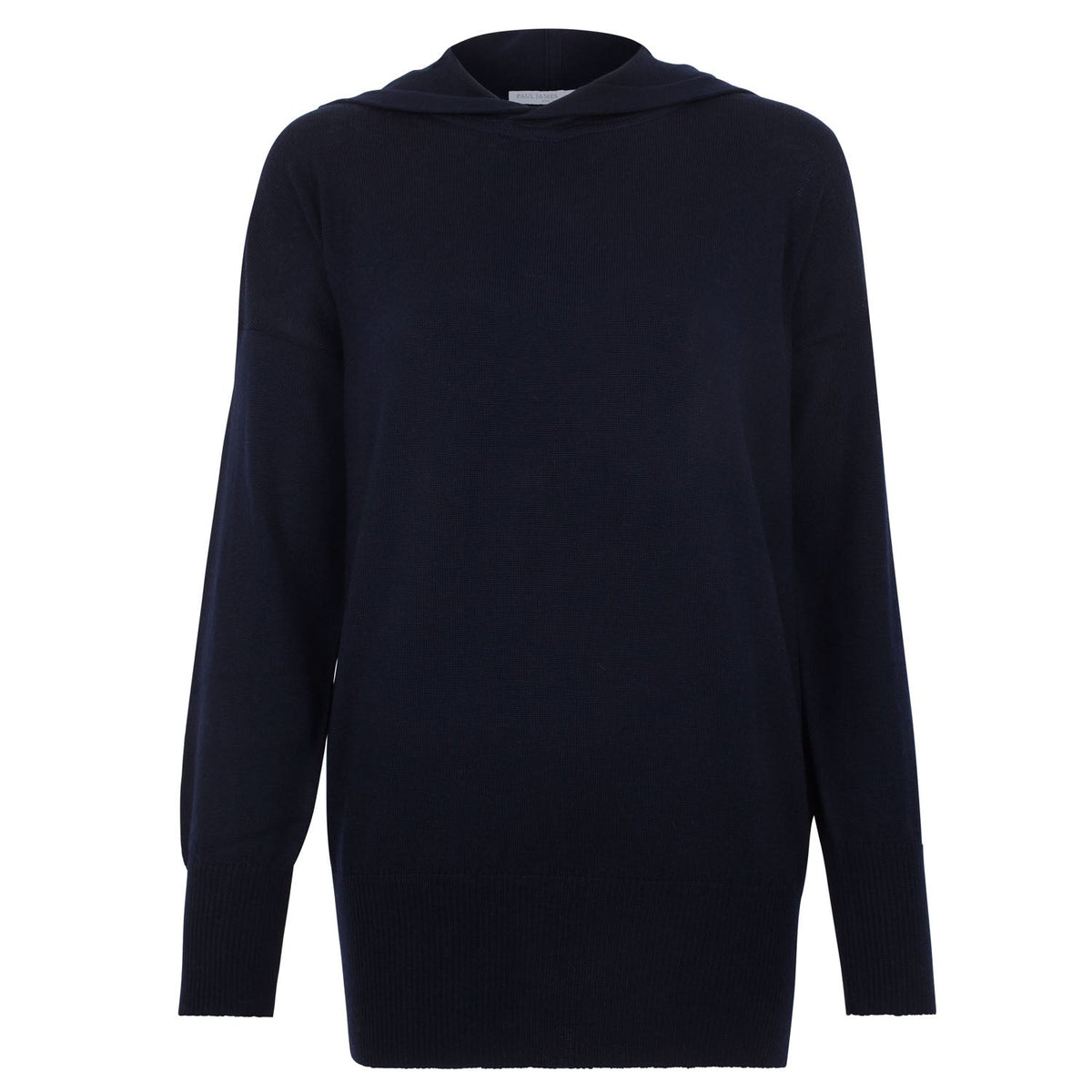 Womens Pure Extra Fine Merino Relaxed Fit Hooded Jumper