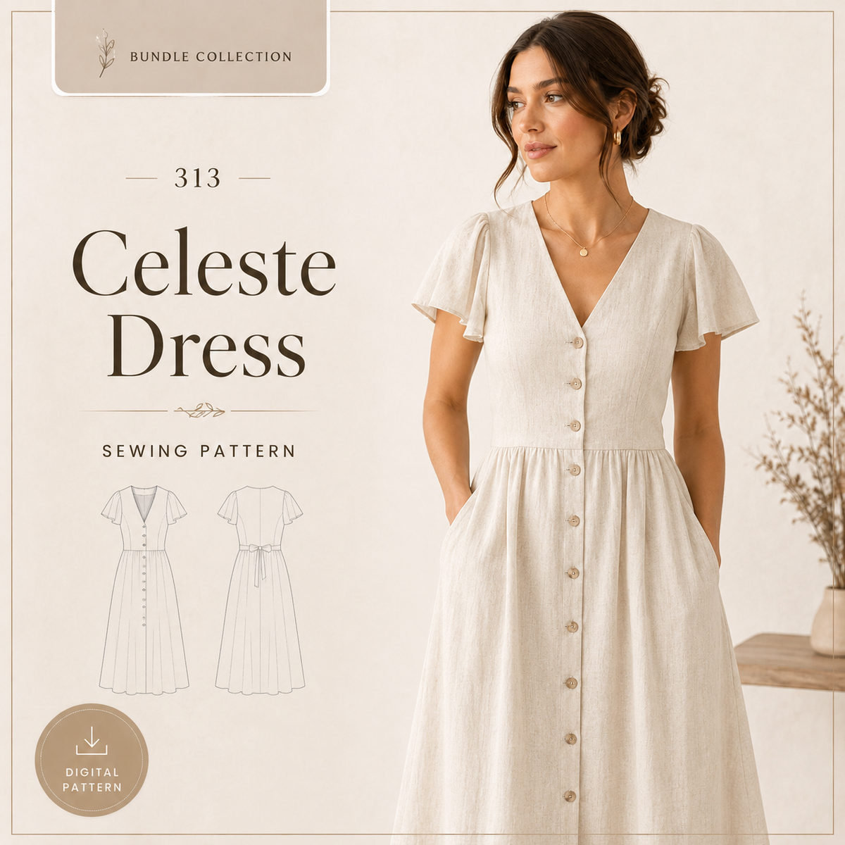 550+ Sewing Patterns Bundle – Dresses, Tops, Skirts and More