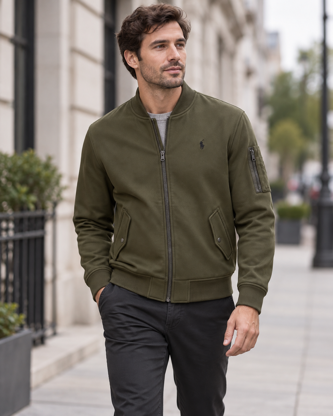 RL Interlock Bomber Jacket