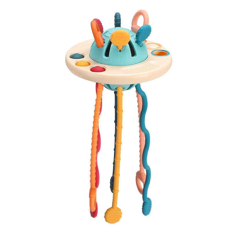 UFO Silicone Montessori Pulling Toy