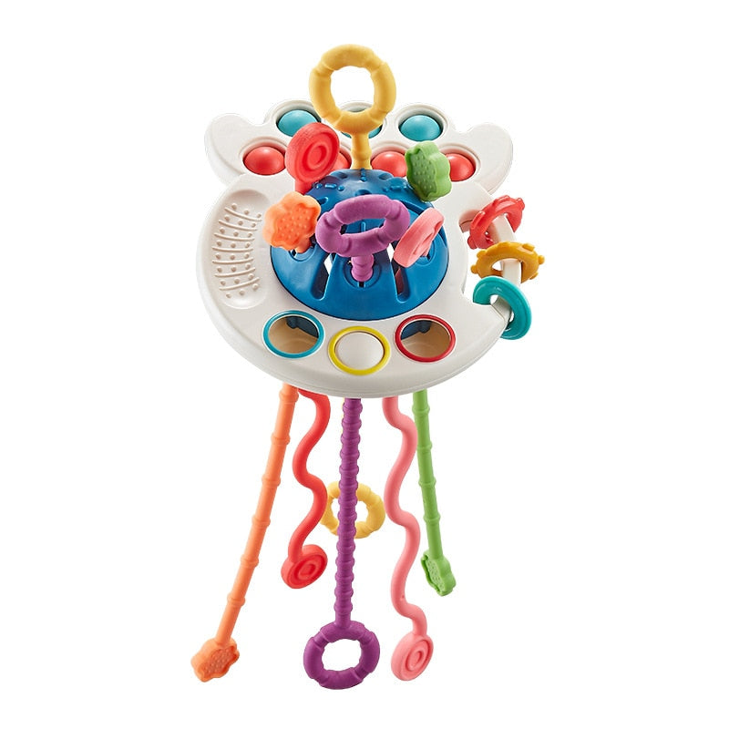 UFO Silicone Montessori Pulling Toy