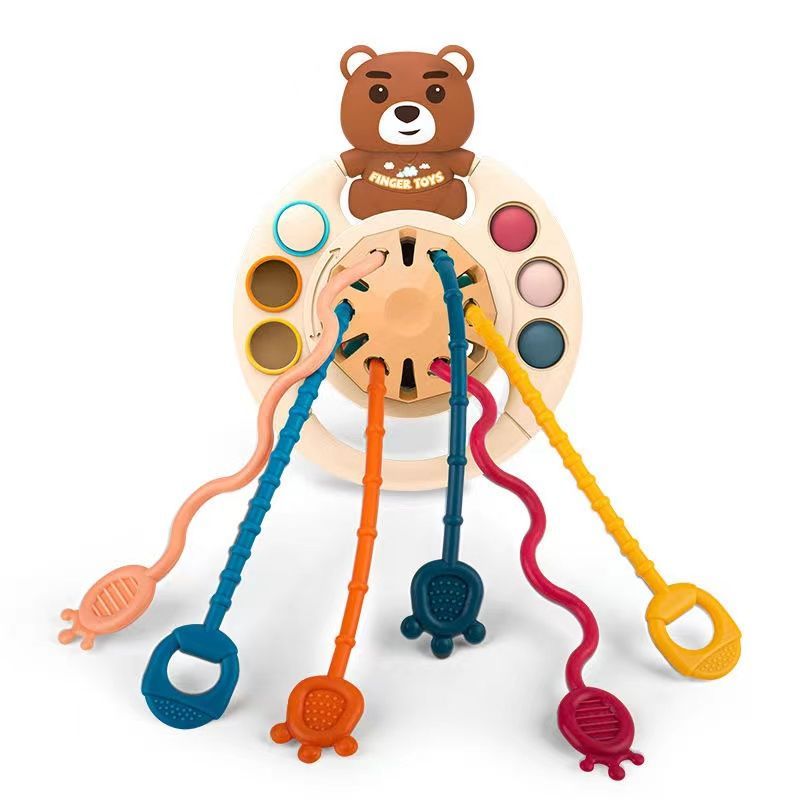 UFO Silicone Montessori Pulling Toy
