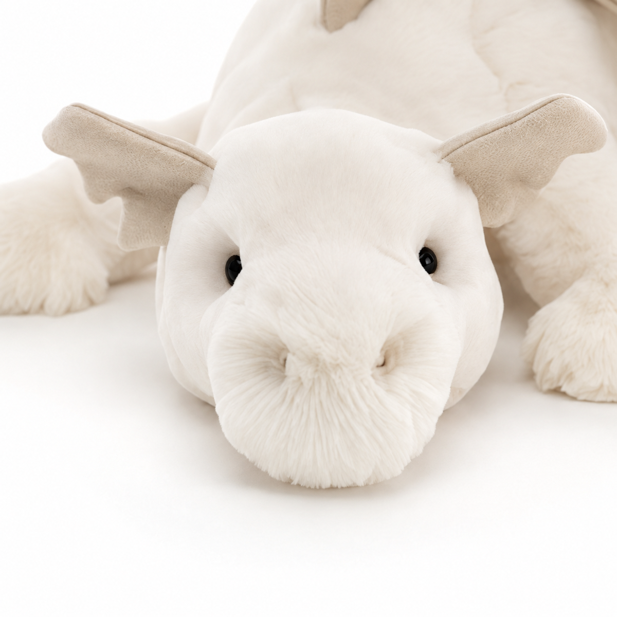 Snow Dragon White Plush Toy – 50cm