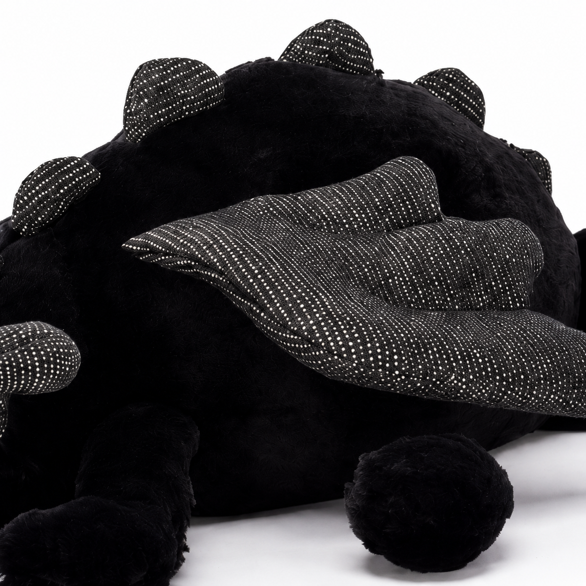 Black Dragon Plush Toy – 50cm