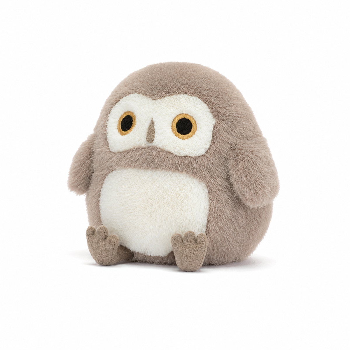 Grey Owl Plush Toy – 11cm