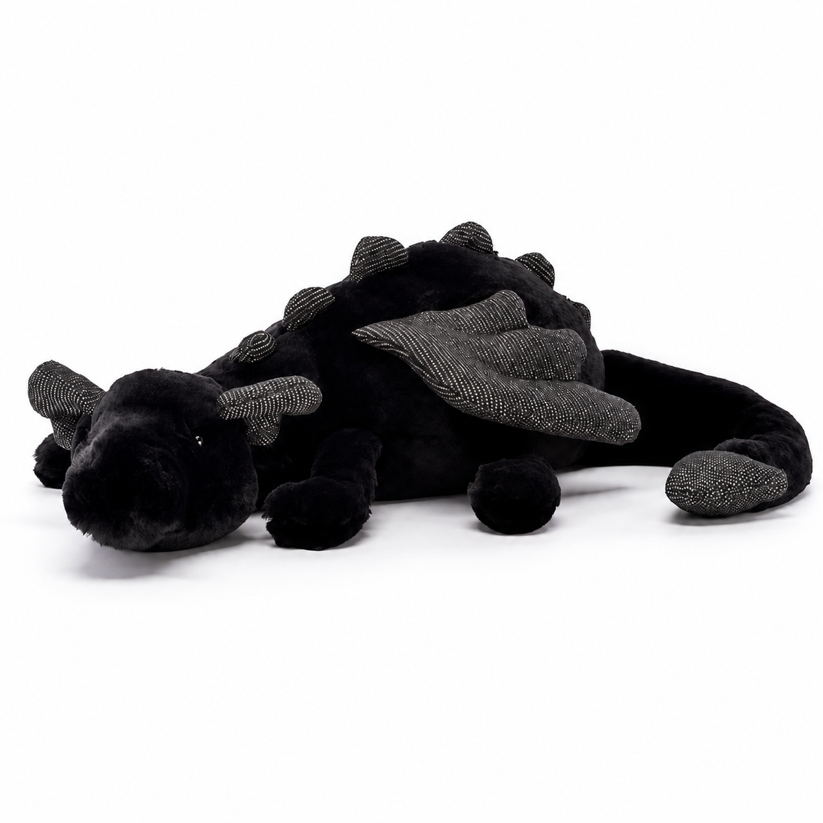 Black Dragon Plush Toy – 50cm