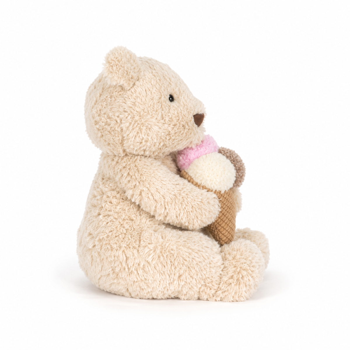 Barcelona Bear Ice Cream Plush Toy – 28cm