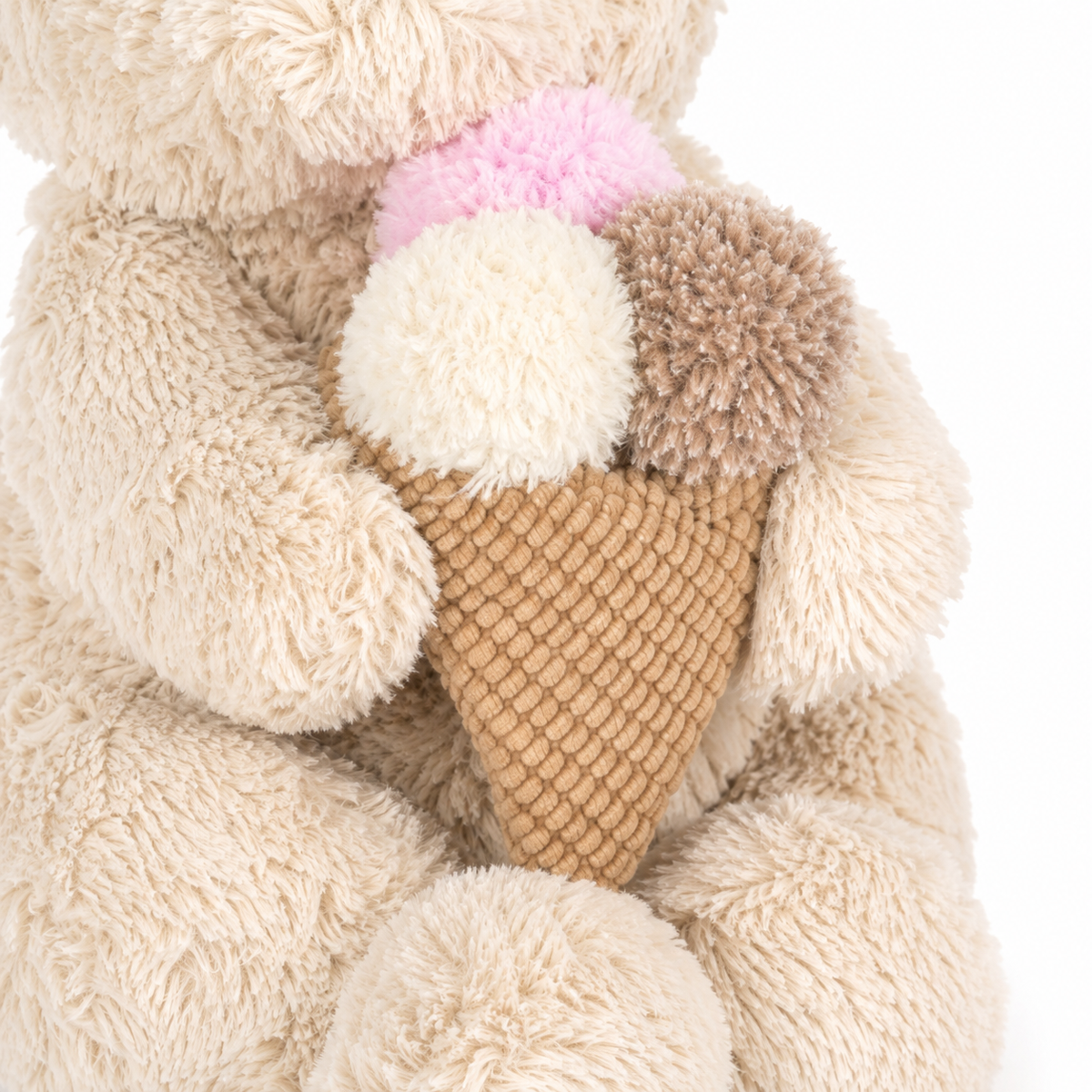 Barcelona Bear Ice Cream Plush Toy – 28cm