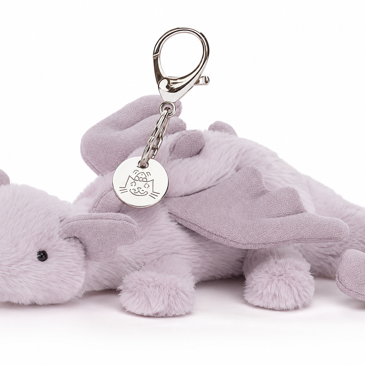 Pineapple Dragon Purple Plush Pendant – 15 cm