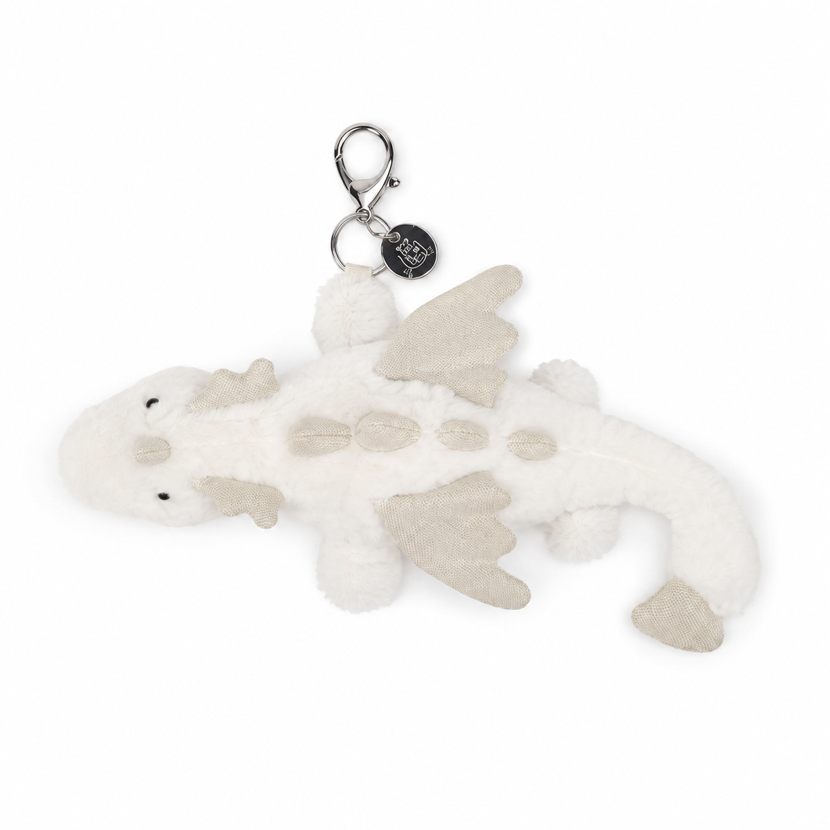 White Dragon Plush Pendant – 15 cm