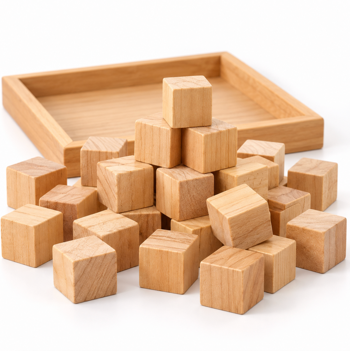 Stepped Pyramid Large Natural 50 Pcs